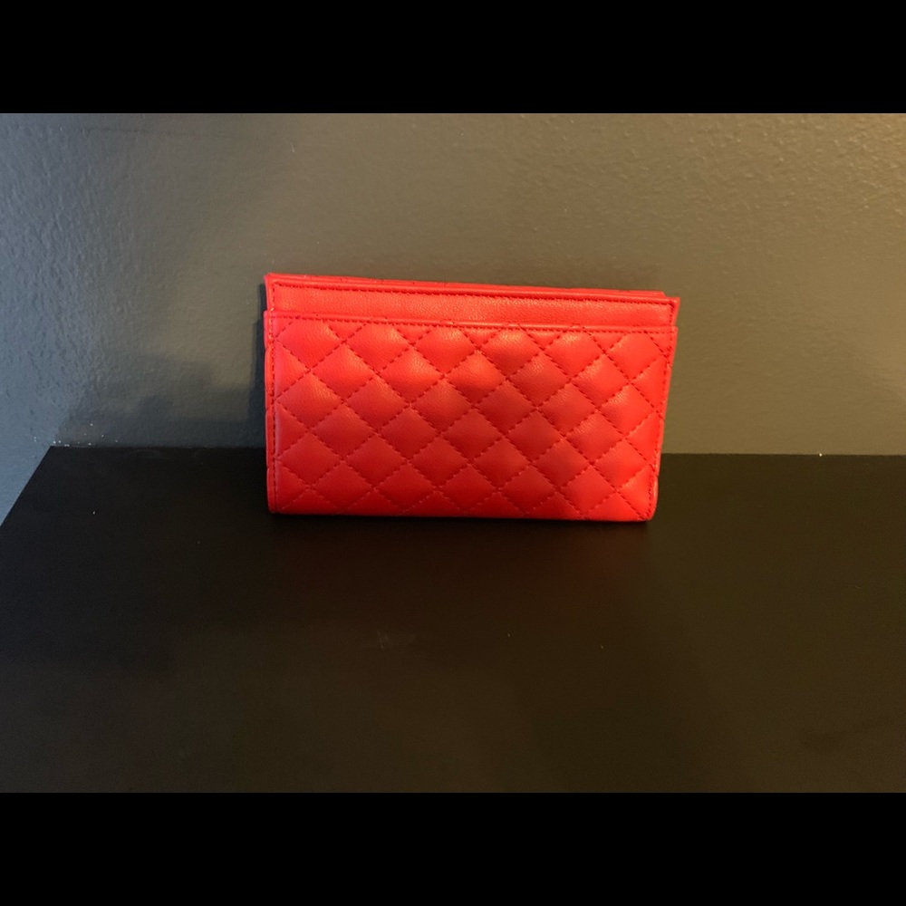 Red Quilted Wallet